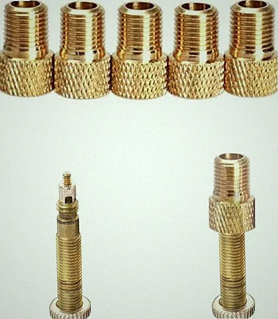 Presta to Schrader Valve Adapter for Bike, Inflate Presta Valve Tire with Air Co